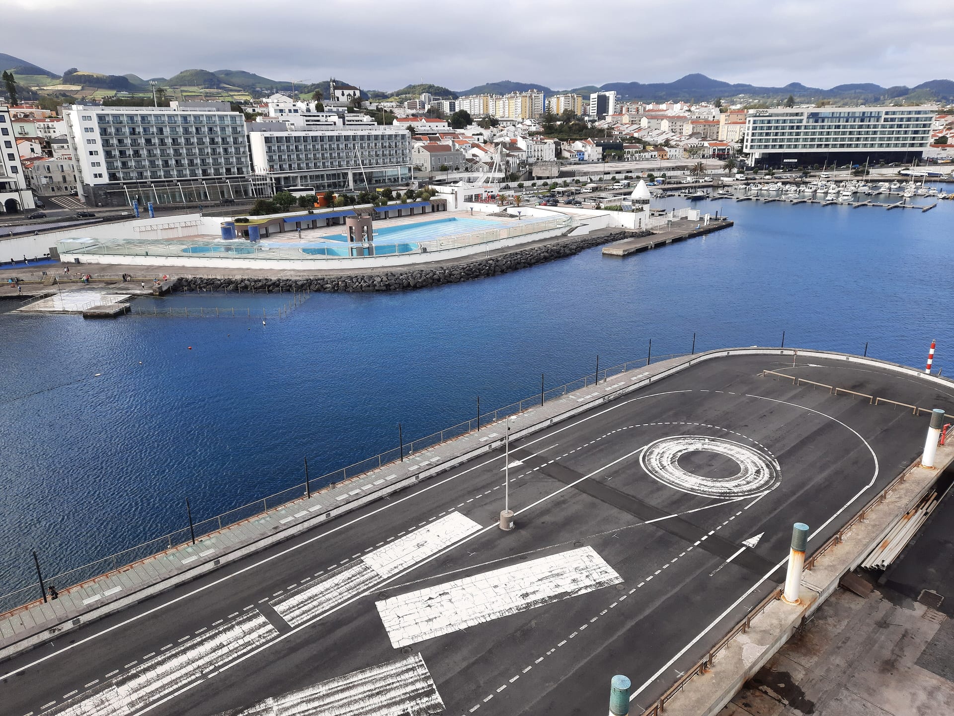 Ponta Delgada waterfront on São Miguel